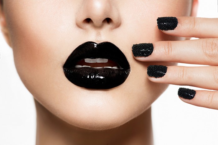 Black Lips and Caviar Nails