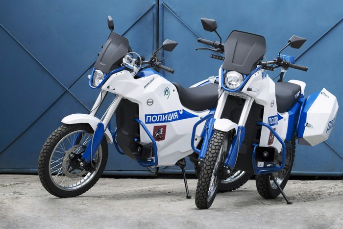 Two Russian Police Motorcycles