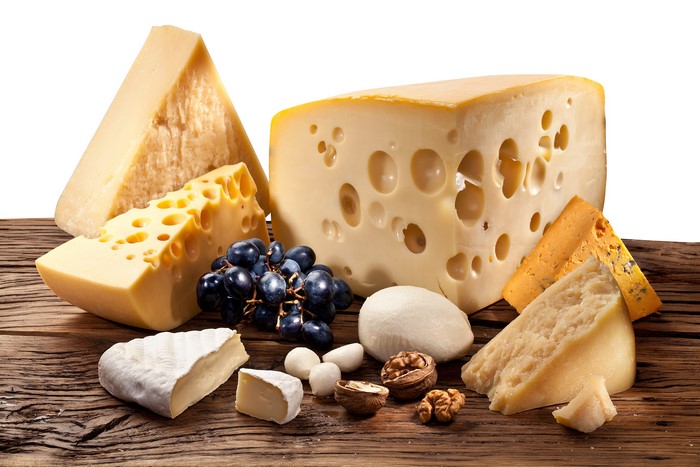 Assortment of Cheeses, Grapes, and Nuts