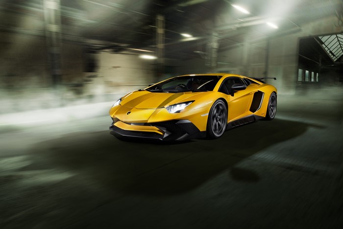Yellow Lamborghini Aventador Novitec Torado LP 750-4