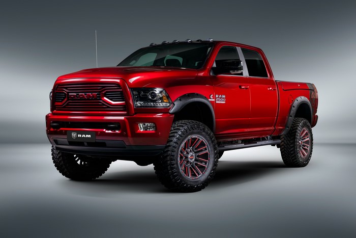 4K Red 2018-19 Ram 2500 by Apache Customz Trucks