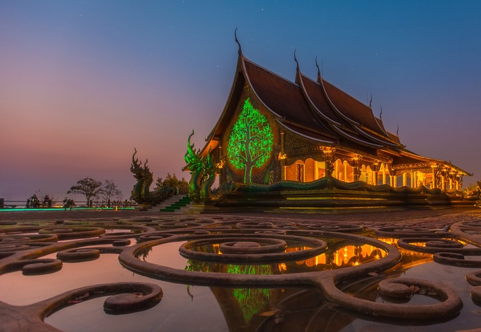 Wat Sirindhorn Phu Prao Temple in Ubon Ratchathani, Thailand