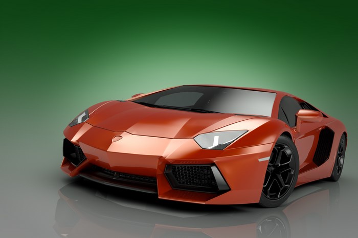Orange Lamborghini Aventador LP700 V12