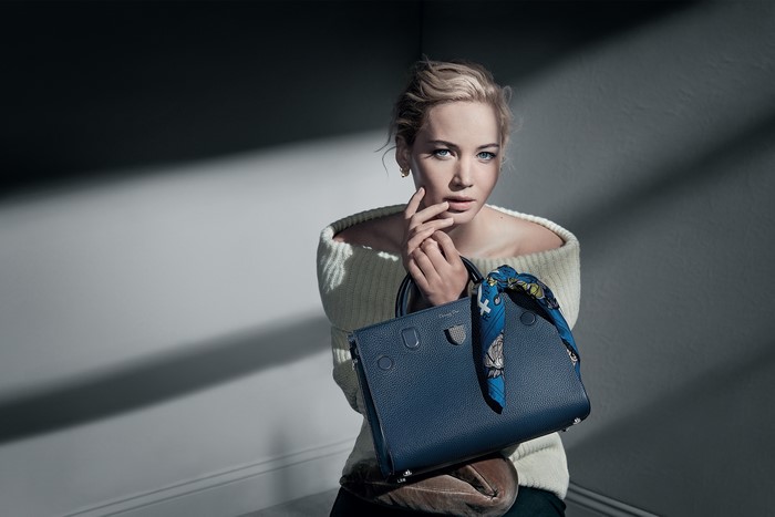 Jennifer Lawrence with Dior handbag by Patrick Demarchelier