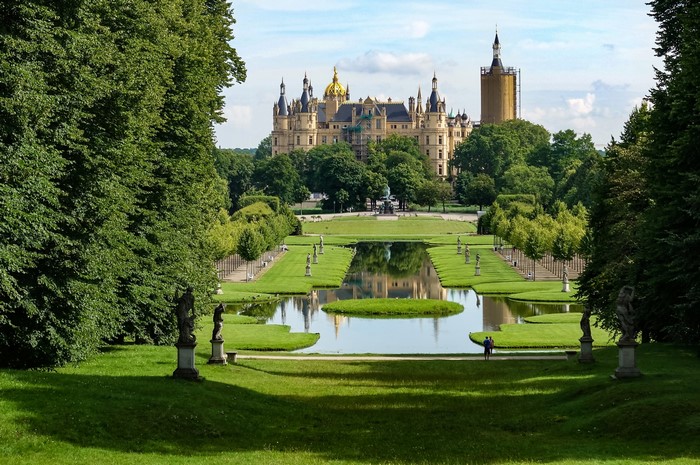 Schwerin Castle and Gardens in Germany