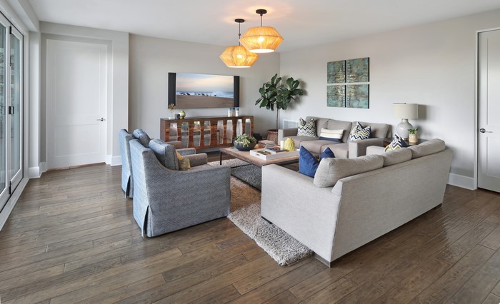 Living room with sofas and armchairs