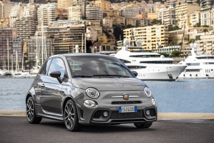 Grey Abarth 595 Turismo 70esimo Anniversario car