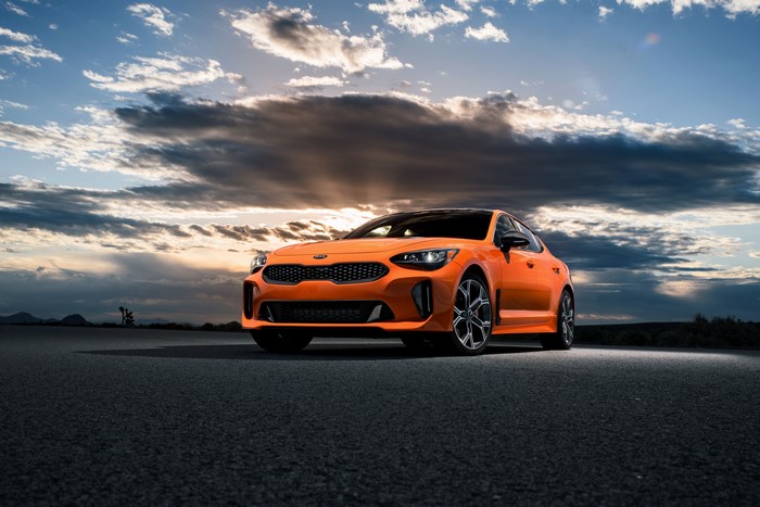 Orange 2020 KIA GTS Stinger