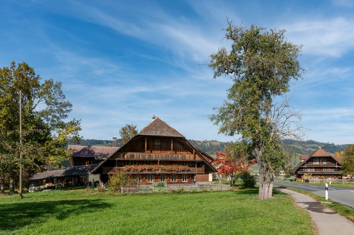 Emmental, Switzerland Houses and Trees