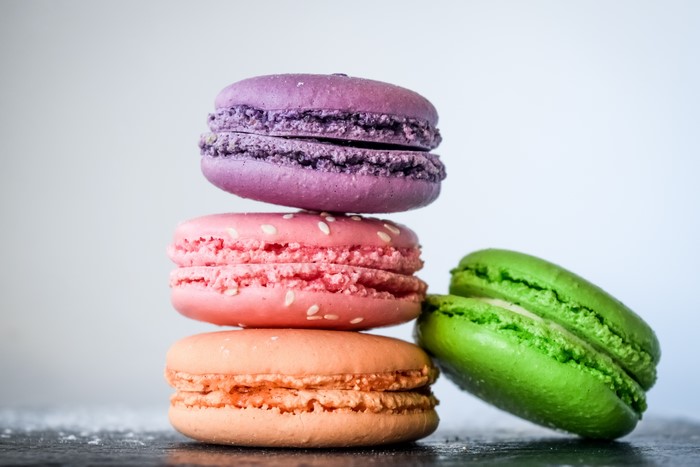 Stack of Colorful Macarons