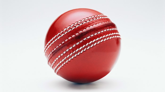 Red Cricket Ball Closeup