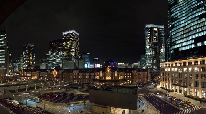 Tokyo Station at Night, Japan