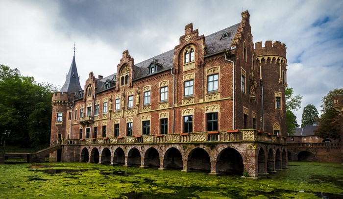Paffendorf Palace Bergheim Germany with Pond