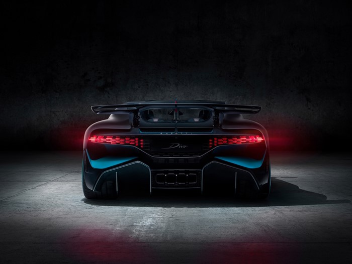 4K Bugatti Divo back view