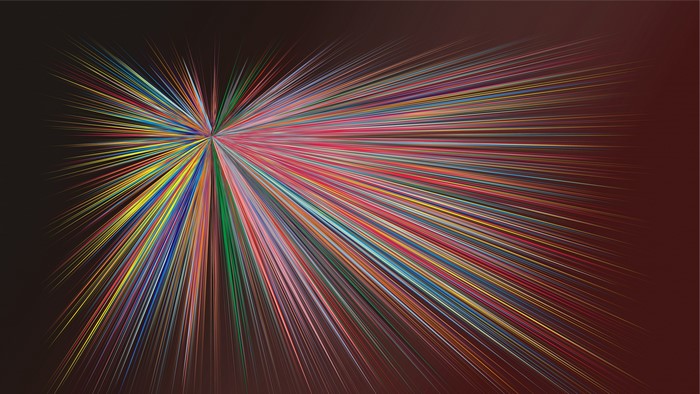 Abstract colorful light rays texture