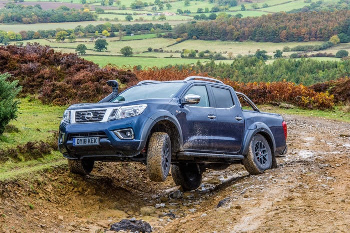 Nissan Navara AT32 Off-Roader driving on a muddy track