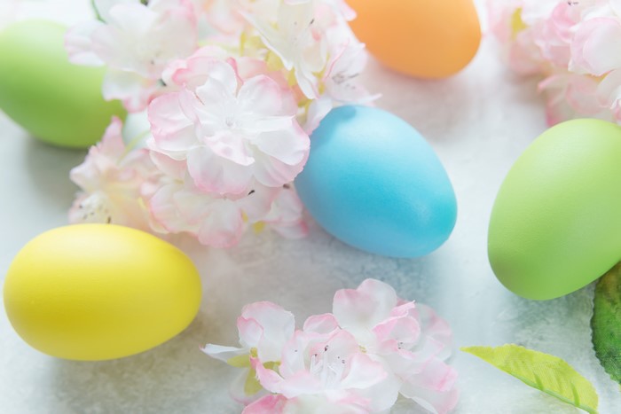 Easter Eggs with Flowers