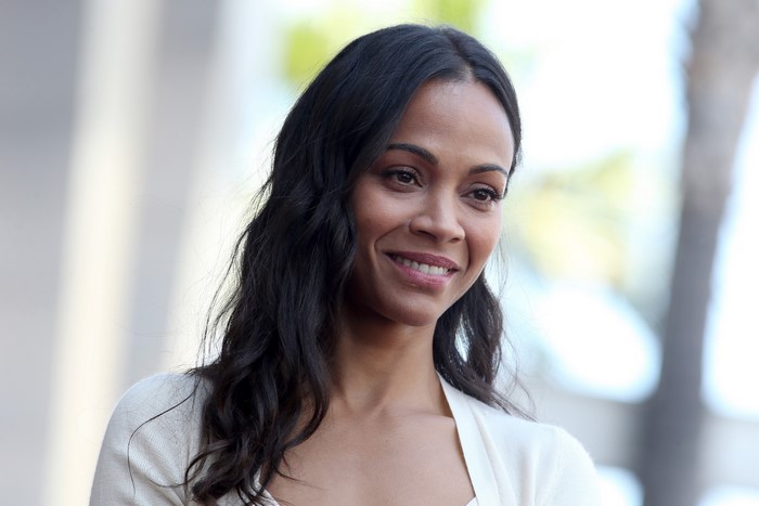 Zoe Saldana smiling