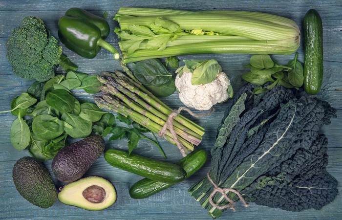 Assortment of Fresh Green Vegetables