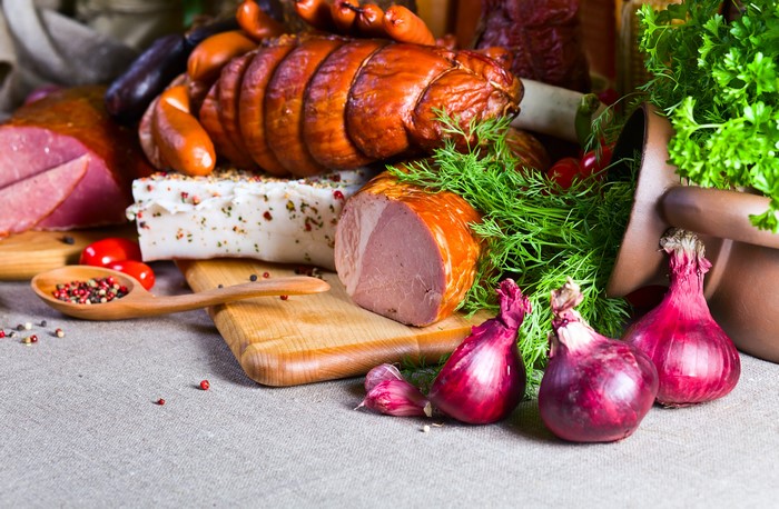 4K Ham, Sausages, Salo, Onions, Dill, and Spices