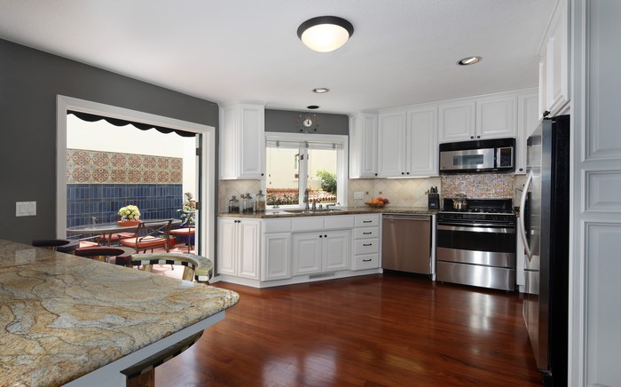 Kitchen with outdoor patio access