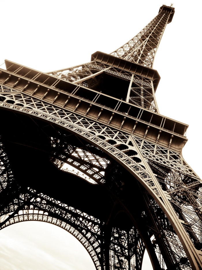 Eiffel Tower, Paris, France, Bottom View