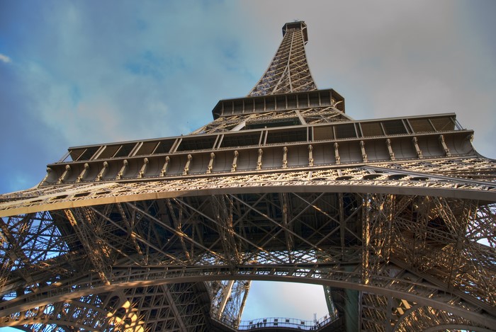 Eiffel Tower from below, Paris, France