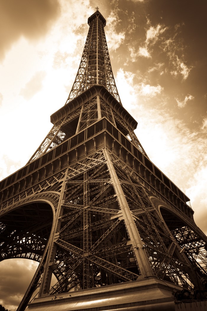 Eiffel Tower, Paris, France, Bottom View
