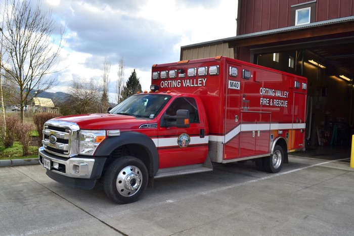 Orting Valley Fire & Rescue truck