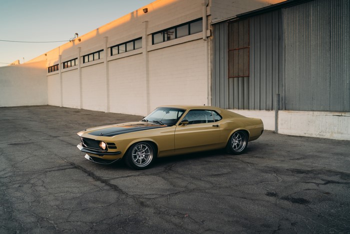 Yellow Ford Mustang SpeedKore RDJ Boss 302