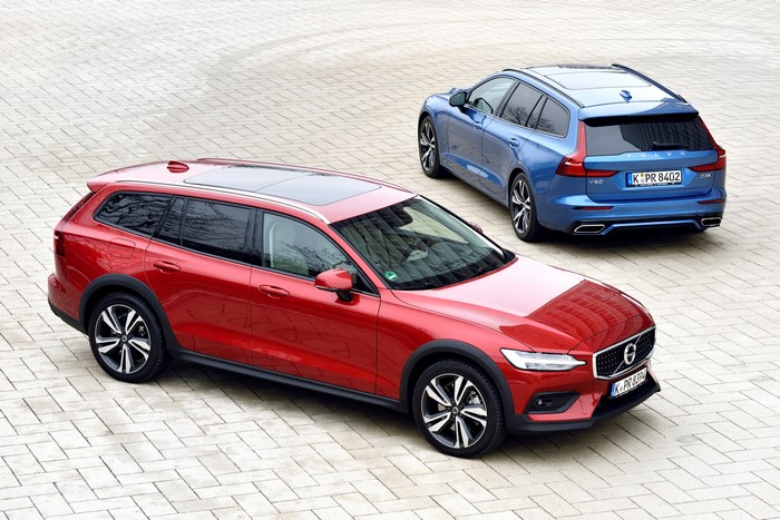 Two Volvo V60 Estate Cars