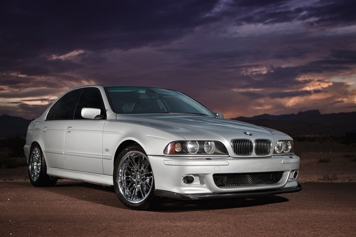 Silver BMW E39 530i