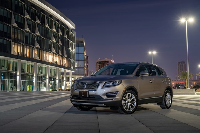 2019 Lincoln MKC parked at night