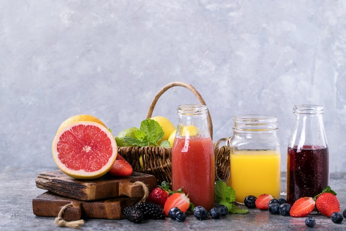 Juice with Grapefruit and Berries