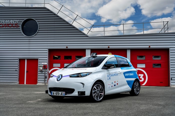 Renault Zoe Robot Taxi Experimentation Vehicle
