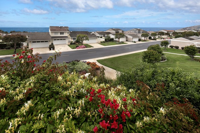 Houses and Ocean View in Dana Point, California