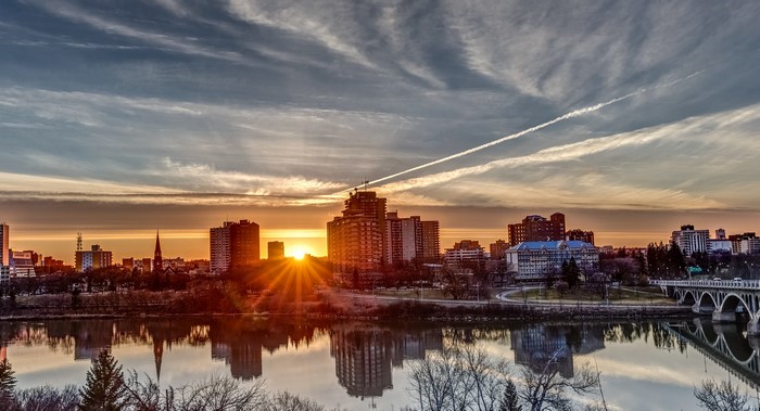 Saskatoon Saskatchewan River Sunrise