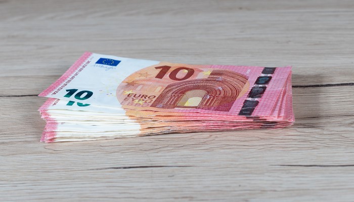 Stack of 10 Euro Banknotes