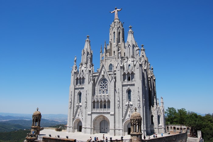 Temple of the Sacred Heart, Mount Tibidabo, Barcelona, Spain