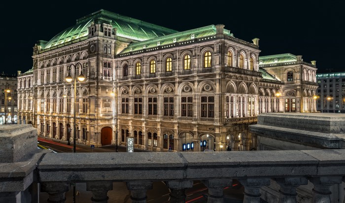 Vienna State Opera at Night, Austria