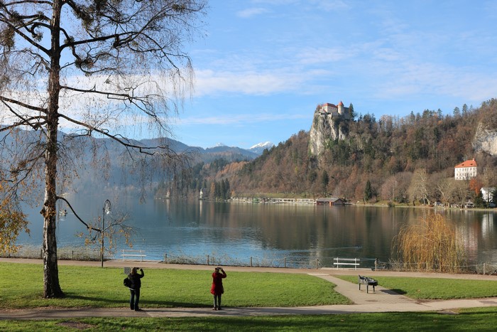 Bled Castle and Lake Bled in Autumn