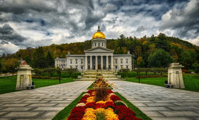 Vermont State Capitol Building in Montpelier, USA