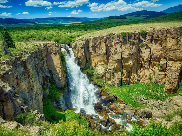 Waterfall in Colorado, USA