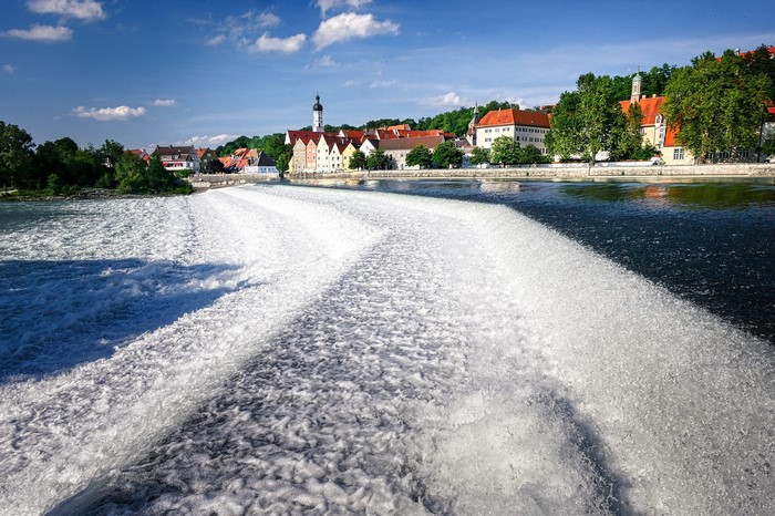 Landsberg on the Lech River in Bavaria, Germany
