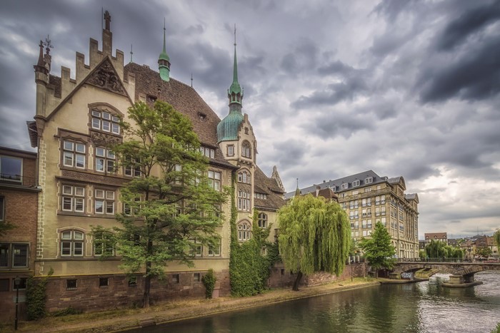 Strasbourg, France: Historic Buildings by the River