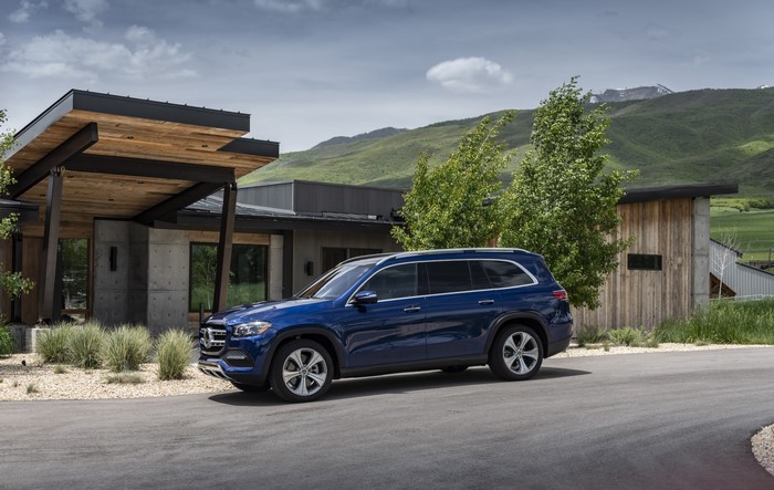 Blue 2020 Mercedes-Benz GLS 450 4MATIC