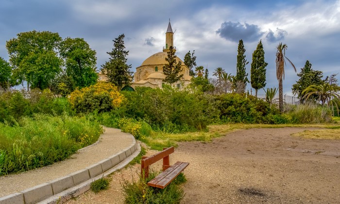 Hala Sultan Tekke Mosque in Larnaca, Cyprus