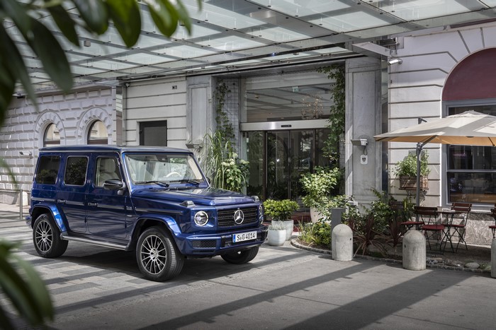 Blue 2019 Mercedes-Benz G-Class G 400 d AMG Line