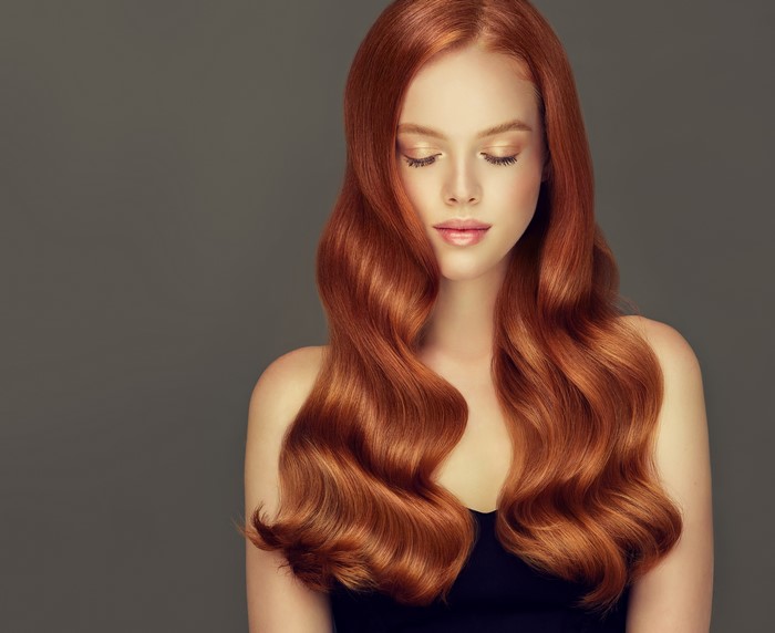 4K Stunning Redhead Girl with Flowing Hair