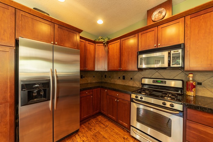 Kitchen with Refrigerator and Stove